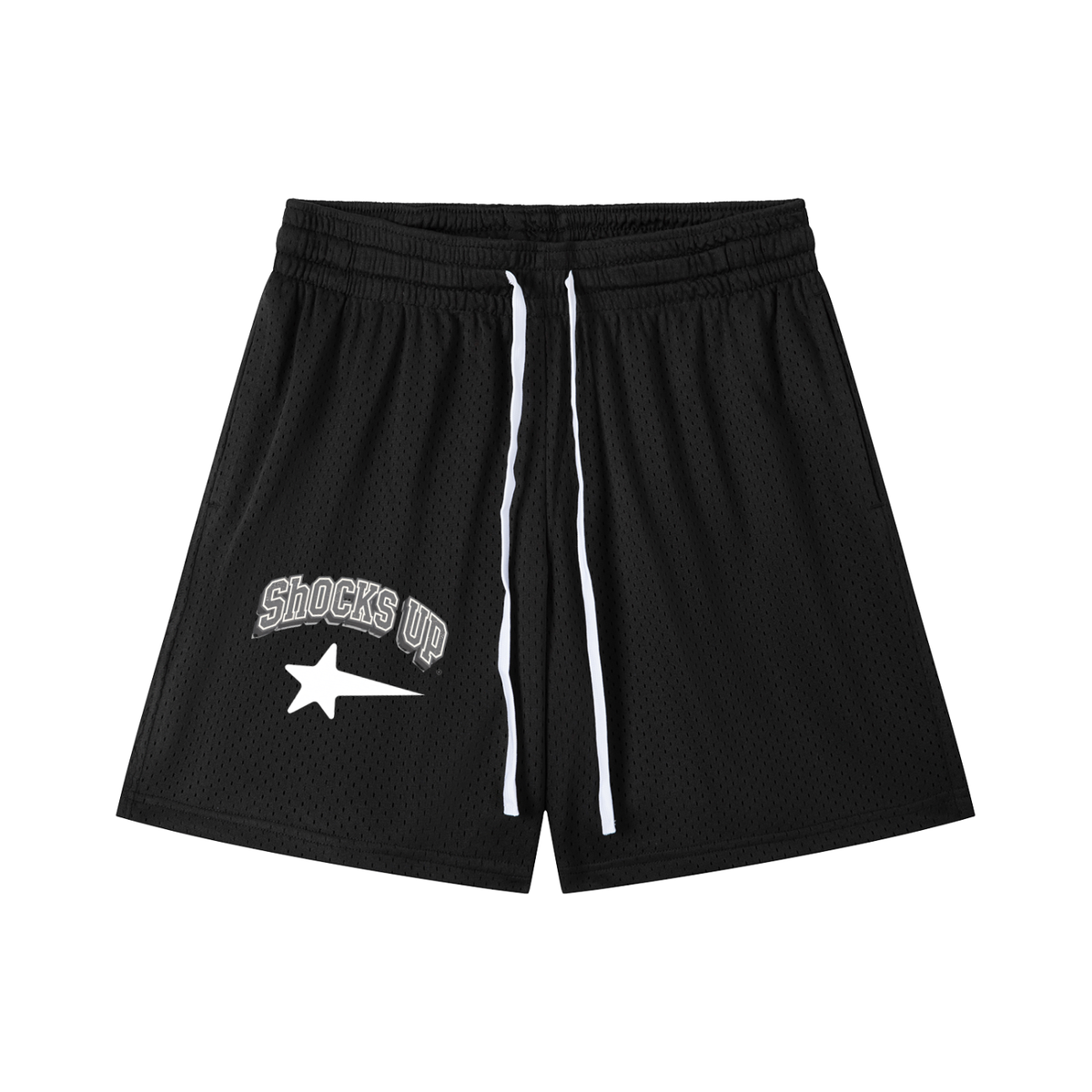 Mesh Drawstring Shorts