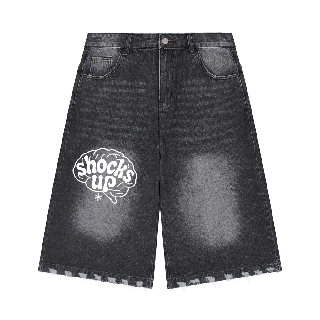 Men's Sunfade Distressed Denim Shorts