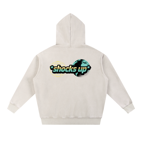 Snow Wash Fleece Oversize Hoodie